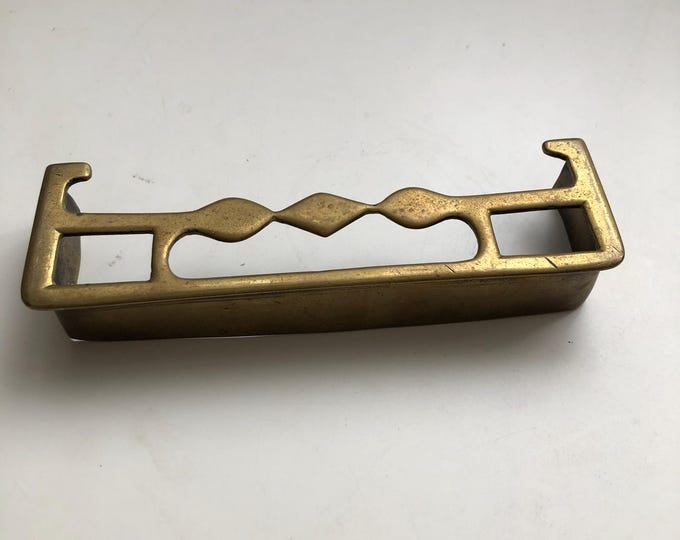 miniature brass antique fire place fender, salesman sample