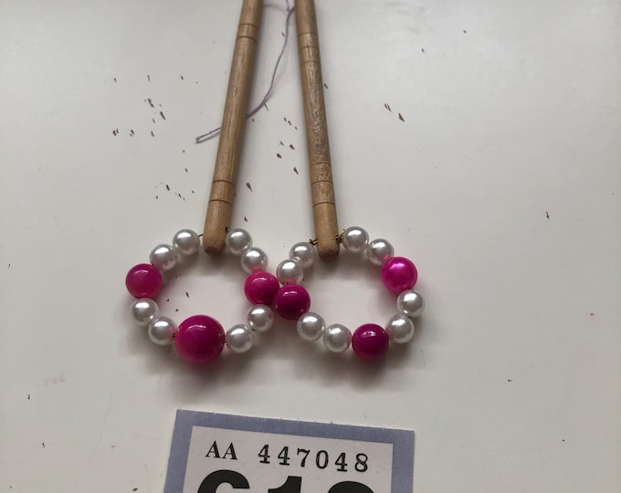 Lacemaking bobbins x 2