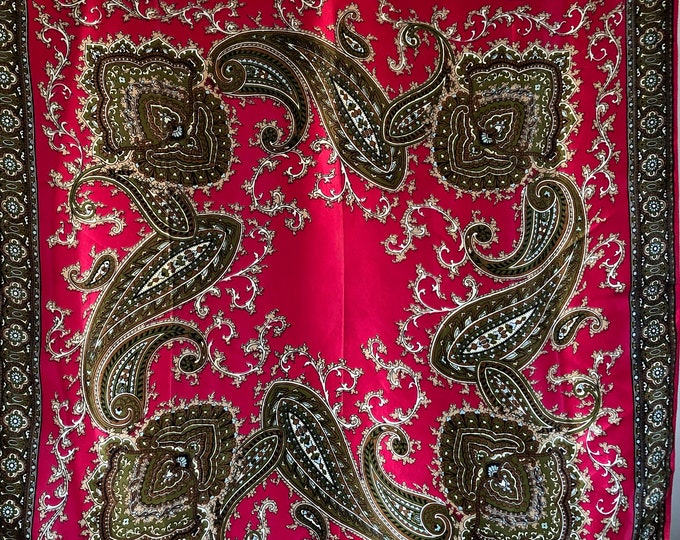 Vintage head scarf, in pink
