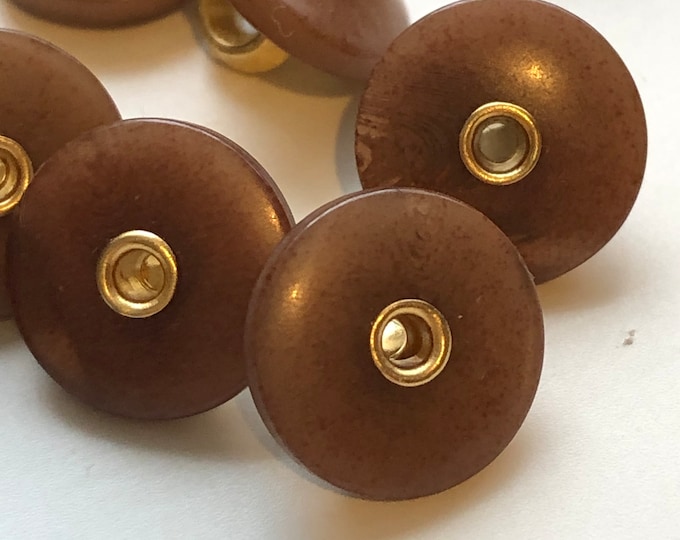 Buttons, Vintage brown boot buttons