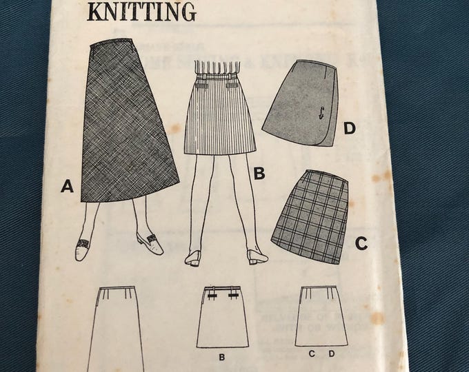 women's  vintage skirts paper Sewing Pattern, Factory Folded, Women's Realm K58