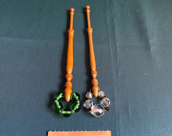 wooden lace bobbins