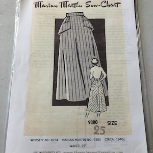 Ladies Skirt Pattern, UNCUT, Factory Folded Marian Martin 9380 - Etsy