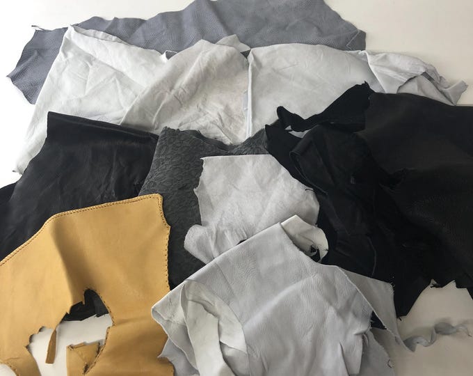 Small leather offcuts kid leather
