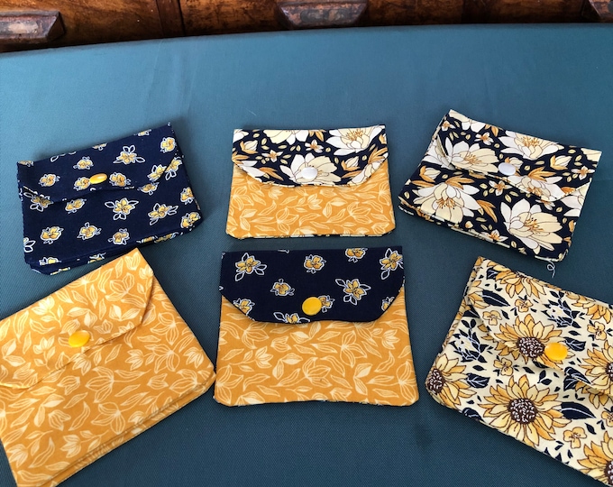 Small personal pouch, ladies sanitary bag, hand made purse