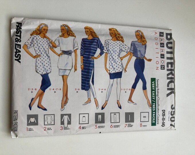 Butterick 3507 Sewing Pattern, Ladies Separates (XS-S-M)