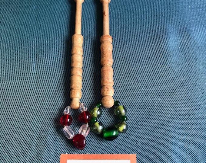 wooden lace bobbins