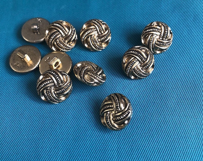 Buttons, Vintage old gold coloured buttons
