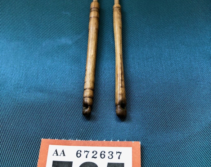 Wooden lacemaking bobbins