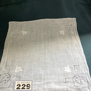 Vintage Damen Taschentuch, Taschentuch