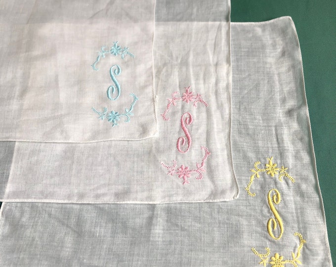vintage ladies handkerchiefs, hankies