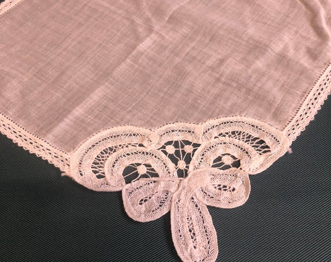 vintage ladies handkerchief, hankie