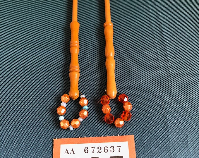 wooden lace bobbins