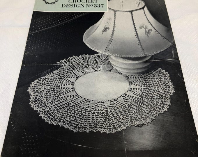 Vintage crochet pattern, Coats crochet Design 337