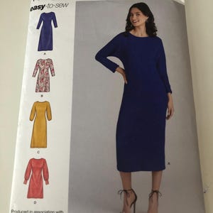 Damenkleid Schnittmuster, UNCUT, Factory Folded, Einfachheit K9011