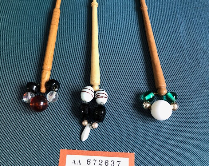wooden lace bobbins