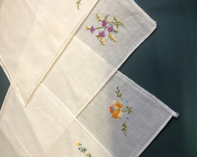 vintage ladies handkerchief, hankie