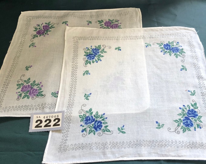vintage ladies handkerchief, hankie