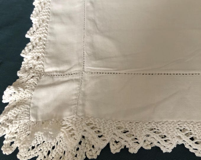 Single vintage large cotton pillow case