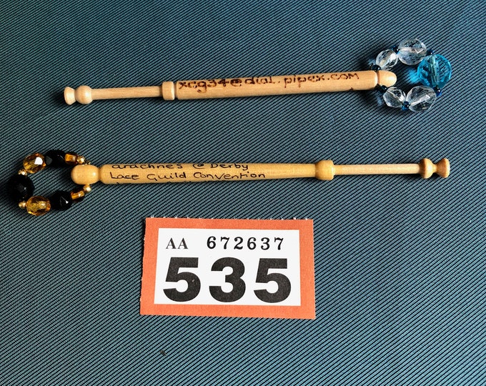 wooden lacemaking bobbins