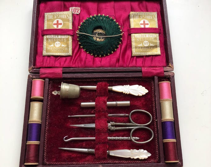 Vintage needlework case