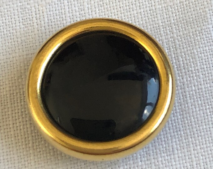 Buttons, Vintage circular almost black fashion buttons