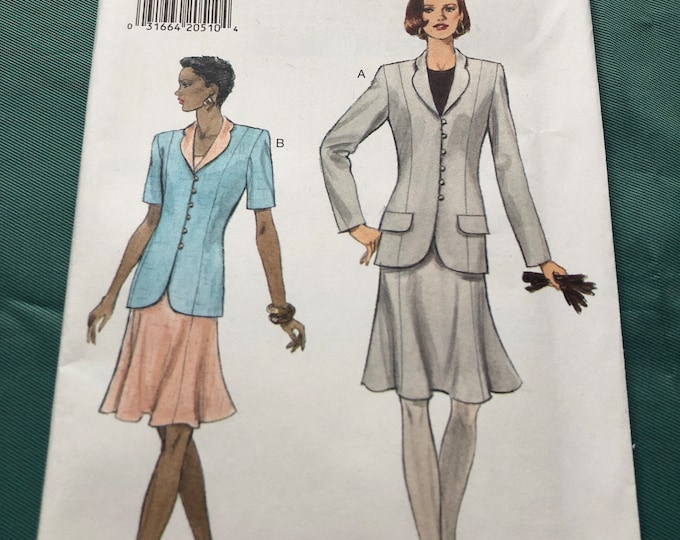 Vogue, Ladies skirt and jacket Sewing Pattern, Factory Folded, Vogue 9136