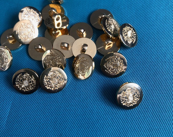 Buttons, Vintage gold coloured buttons