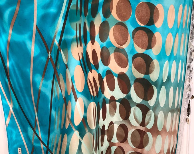 Vintage Aker silk head scarf