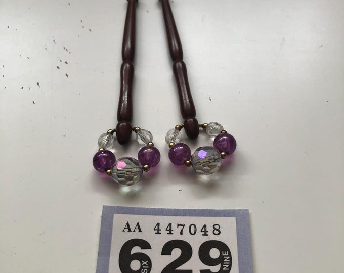 Lacemaking bobbins x 2