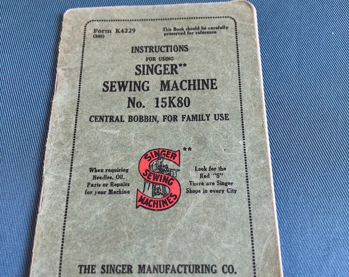 Singer sewing machine 15K80 Manual and motor boss mounting bolt