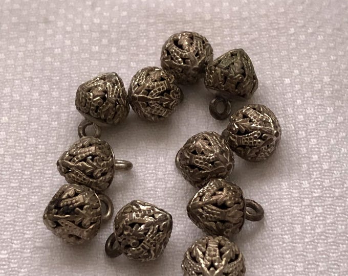 Vintage filigree buttons