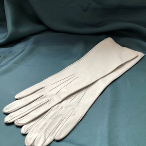 1940&#39;s Vintage Grey Leather Gloves