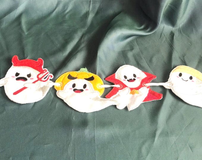 Felt ghost banner, Childs bedroom, halloween