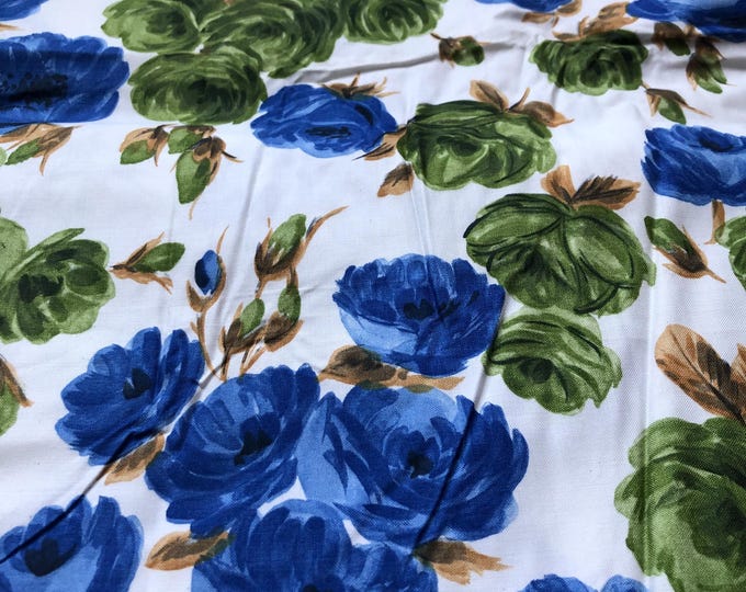 Vintage printed cotton fabric