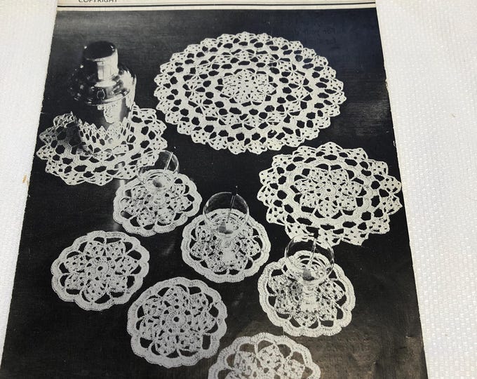 Vintage crochet pattern, Pearsall's crochet mats
