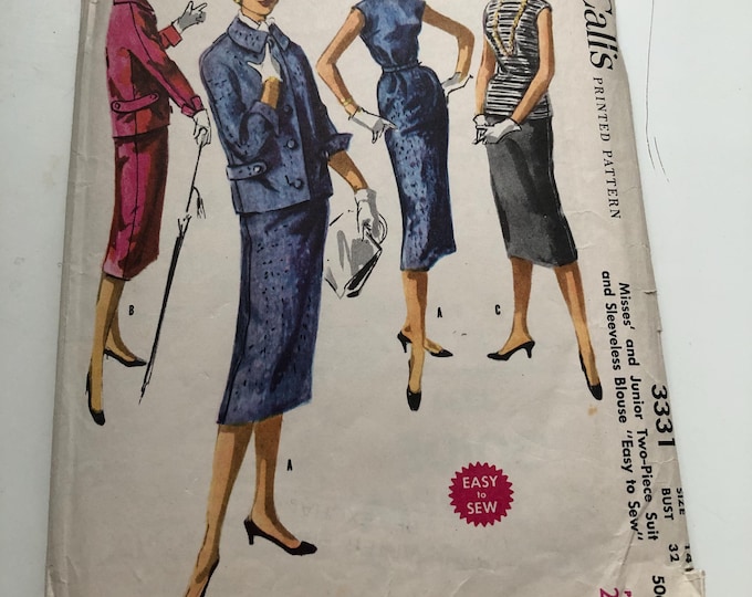 Vintage Sewing Pattern: multi pattern; McCall's 3331