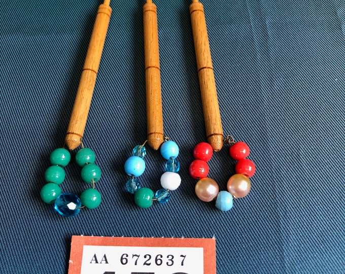 wooden lace bobbins