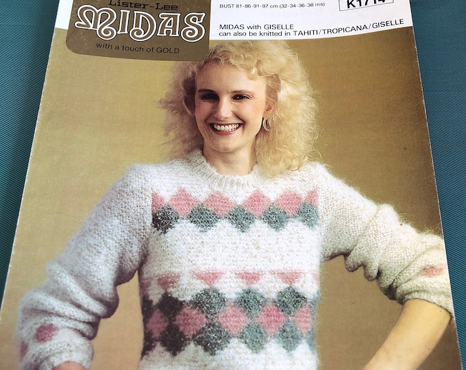 Paper Vintage Knitting Pattern Lister-Lee K1714