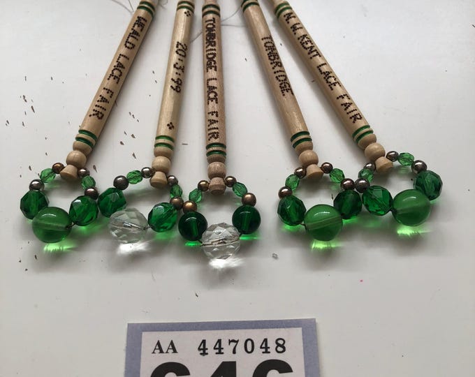 Lacemaking bobbins x 5