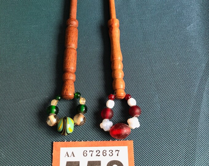 wooden lace bobbins