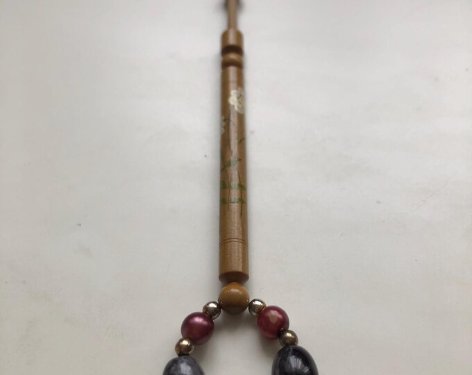 lacemaking bobbin, wooden, vintage