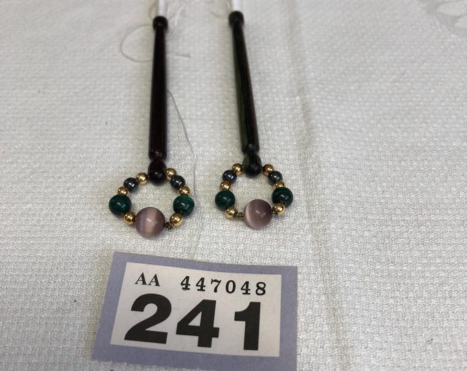 Pair of wooden lacemaking bobbins