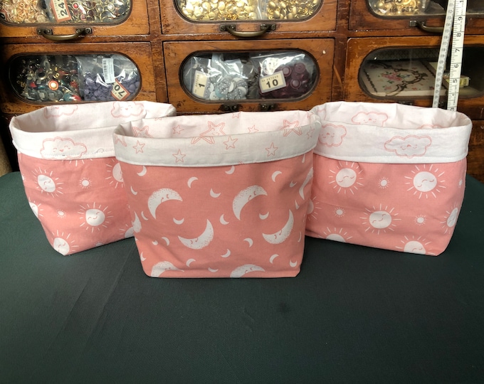 Handmade storage baskets