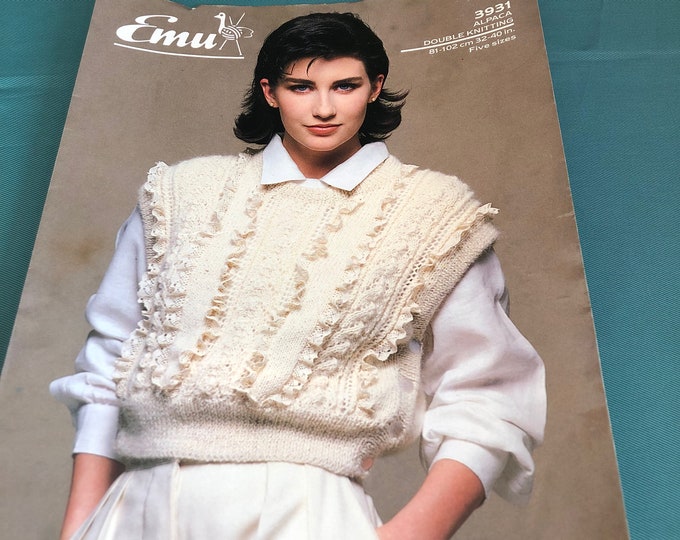 Paper Vintage Knitting Pattern Emu - 3931