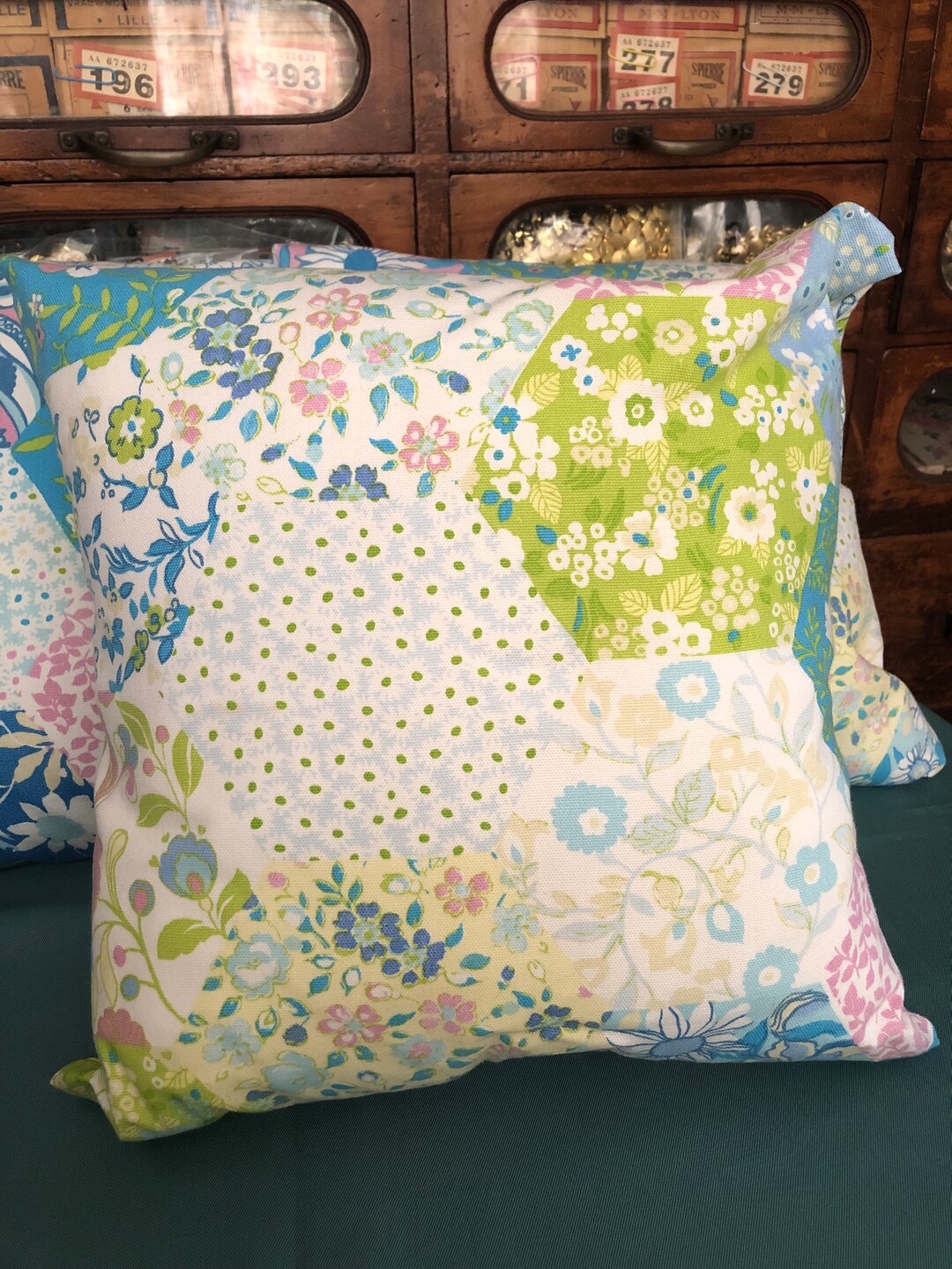 Patchwork Design Cushion - Etsy