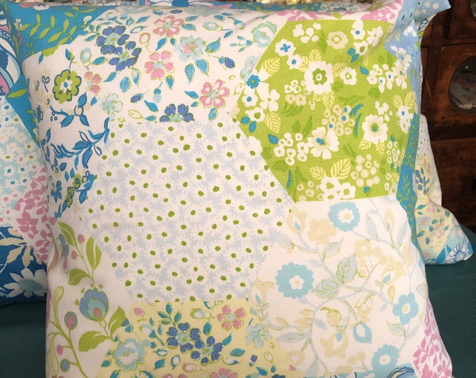 Patchwork design cushion