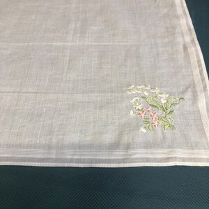vintage ladies handkerchief, hankie