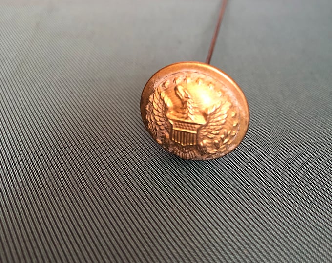 Antique American Civil War Button - Hat pin