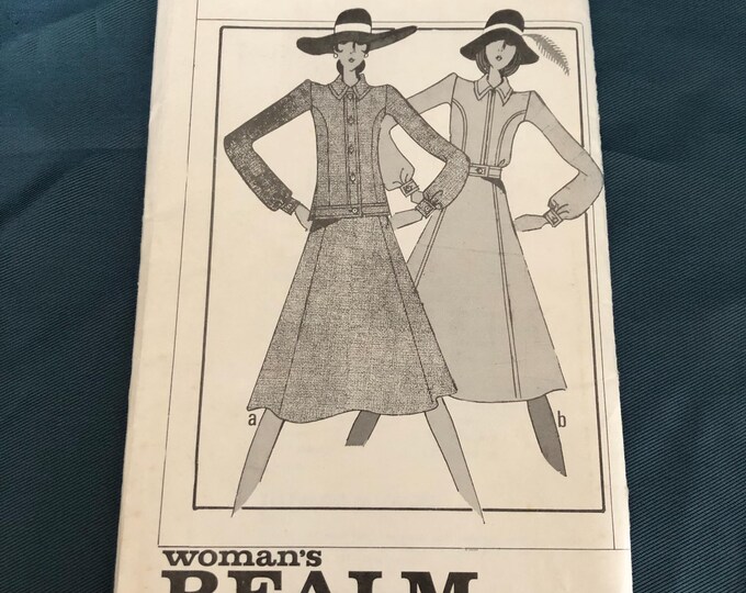 women's jackets and skirt vintage top paper Sewing Pattern, Factory Folded, Women's Realm 334